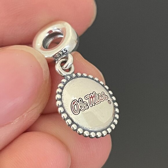 Pandora Ole Miss Dangle Charm, Mississippi Travel Charm - Picture 1 of 8